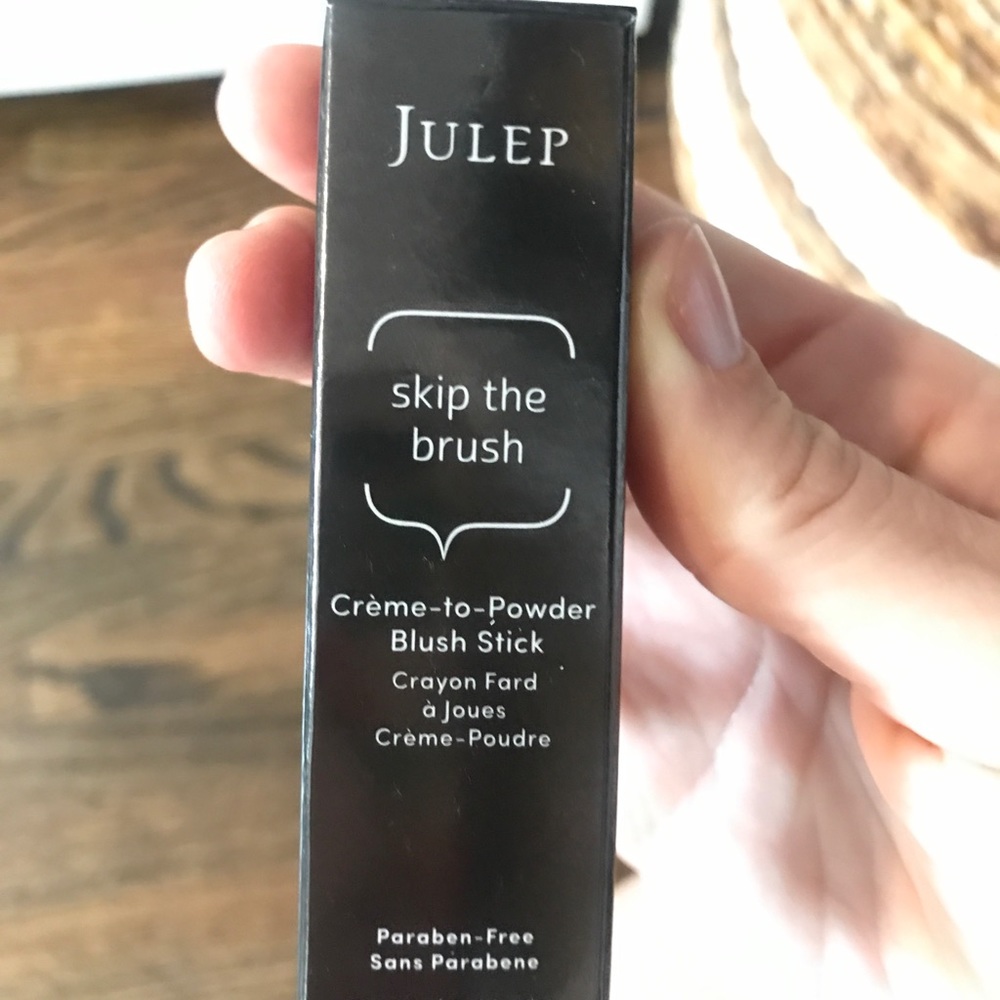 NIB julep skip the brush sweet peach blush stick